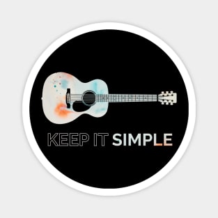 Keep It Simple Acoustic Guitar Texture Magnet